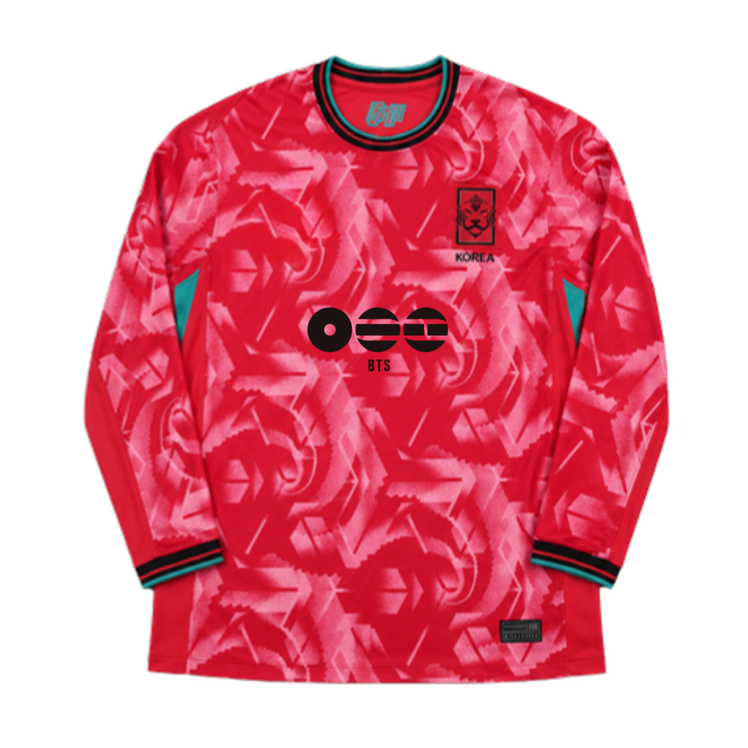 Camiseta BTS "Arirang Manga Larga Roja" - Edición Fandom Exclusiva - vista frontal
