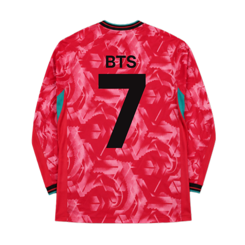 Camiseta BTS "Arirang Manga Larga Roja" - Edición Fandom Exclusiva - vista trasera