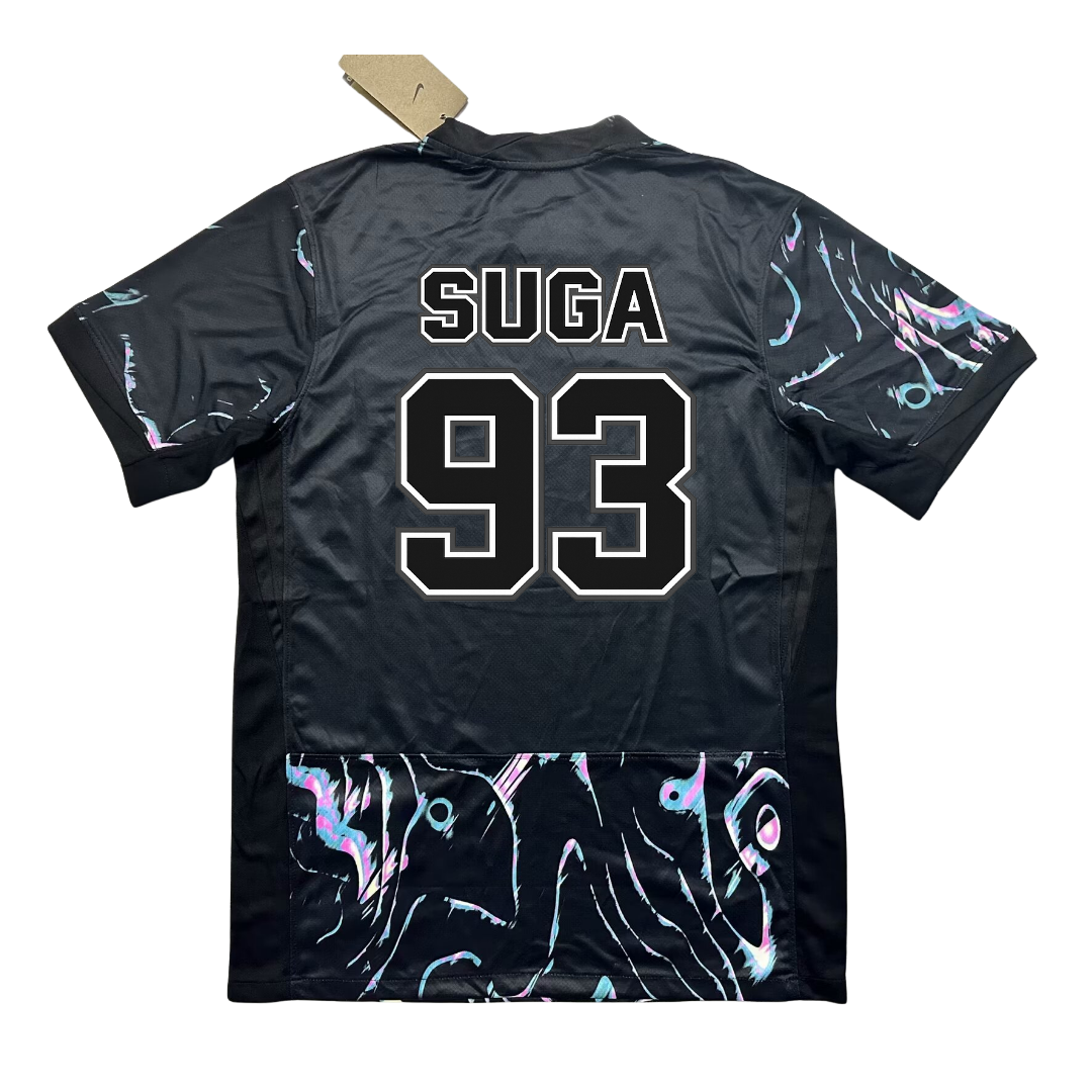 Camiseta BTS World Tour Arirang Negro Holográfico - vista trasera