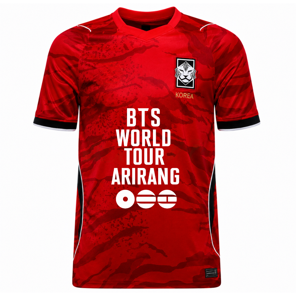 Camiseta BTS World Tour Arirang Rojo - vista frontal