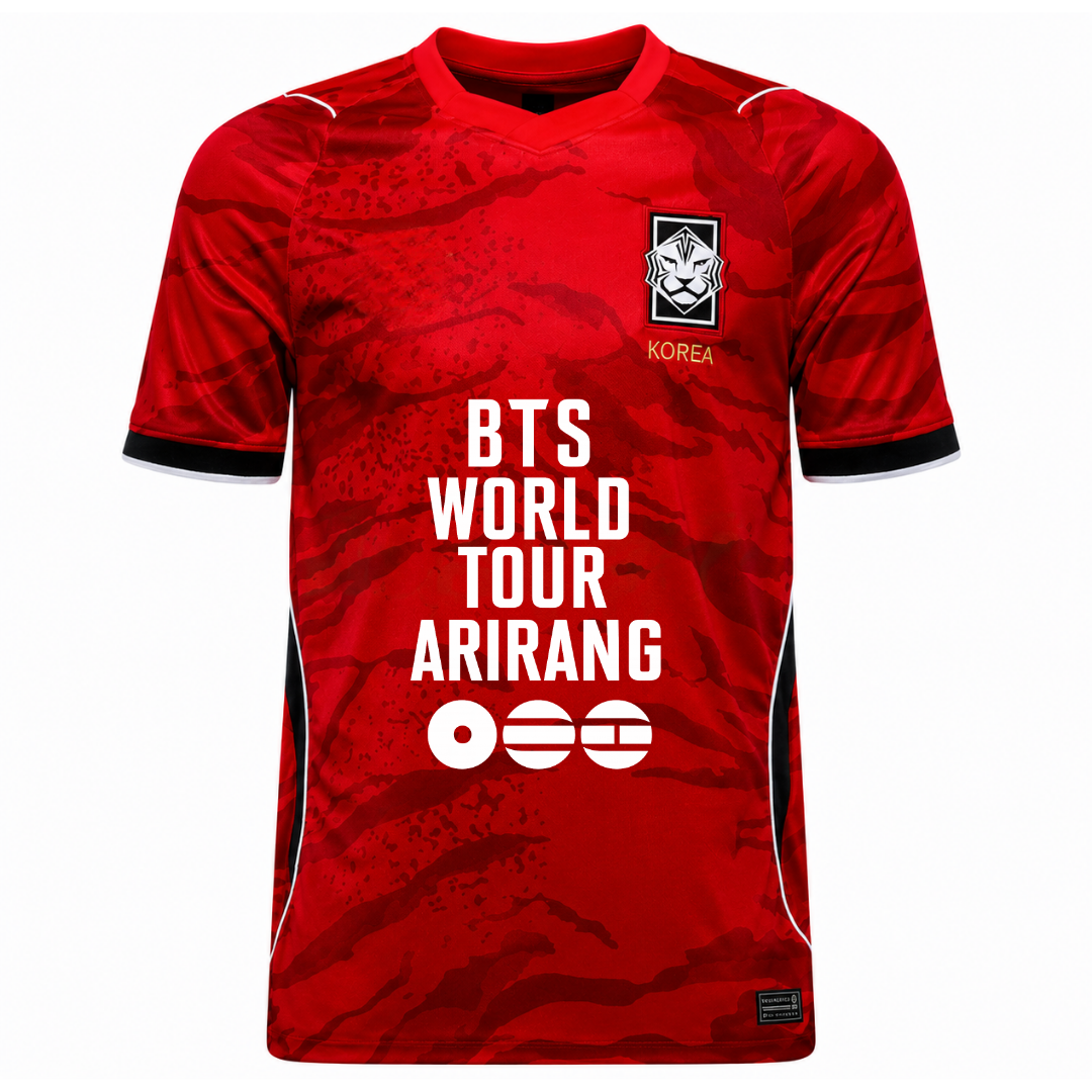 Camiseta BTS World Tour Arirang Rojo - vista frontal