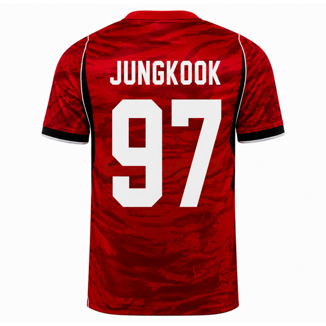 Camiseta BTS World Tour Arirang Rojo - vista trasera