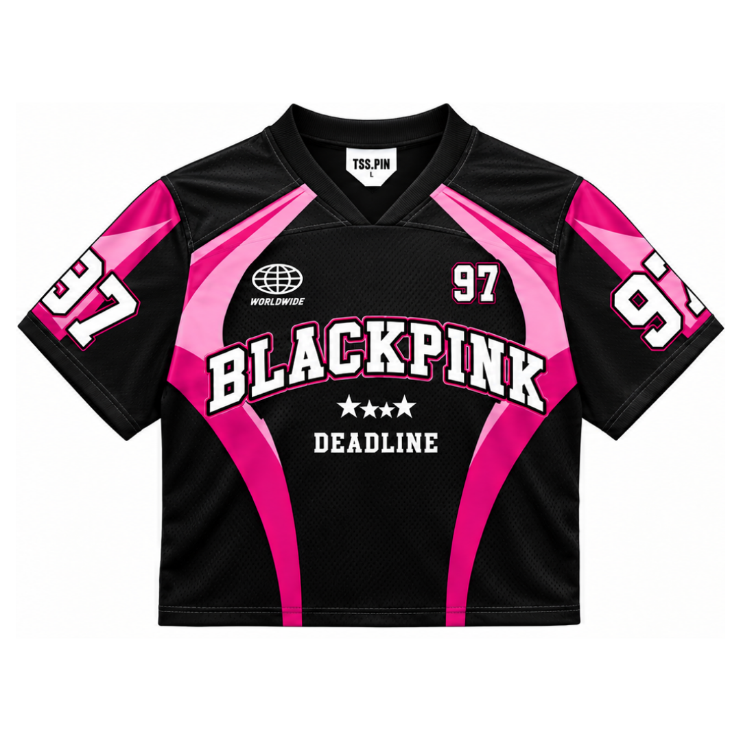 Camiseta Crop BLACKPINK Deadline - vista frontal