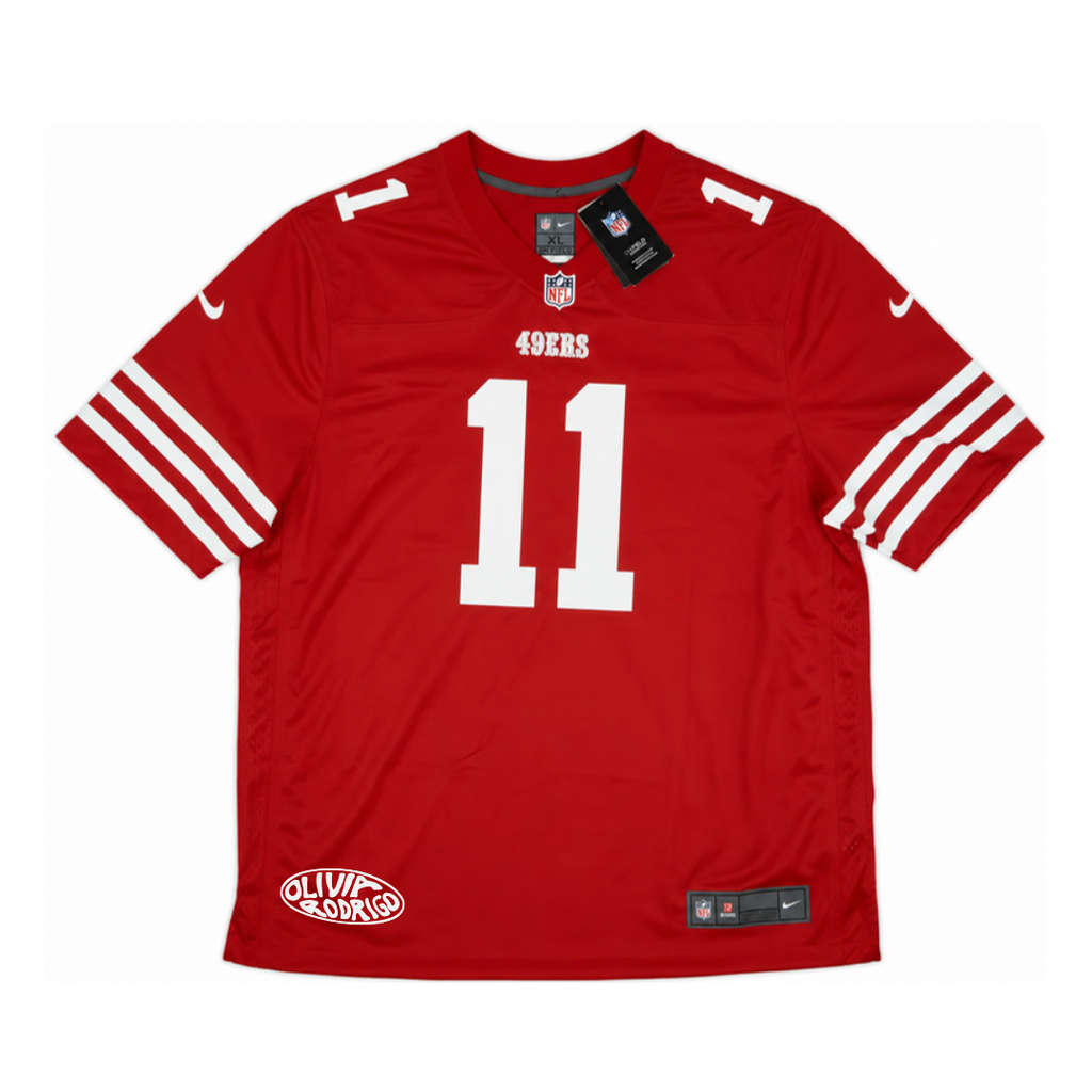 Jersey "Olivia Rodrigo x 49ers" - vista frontal