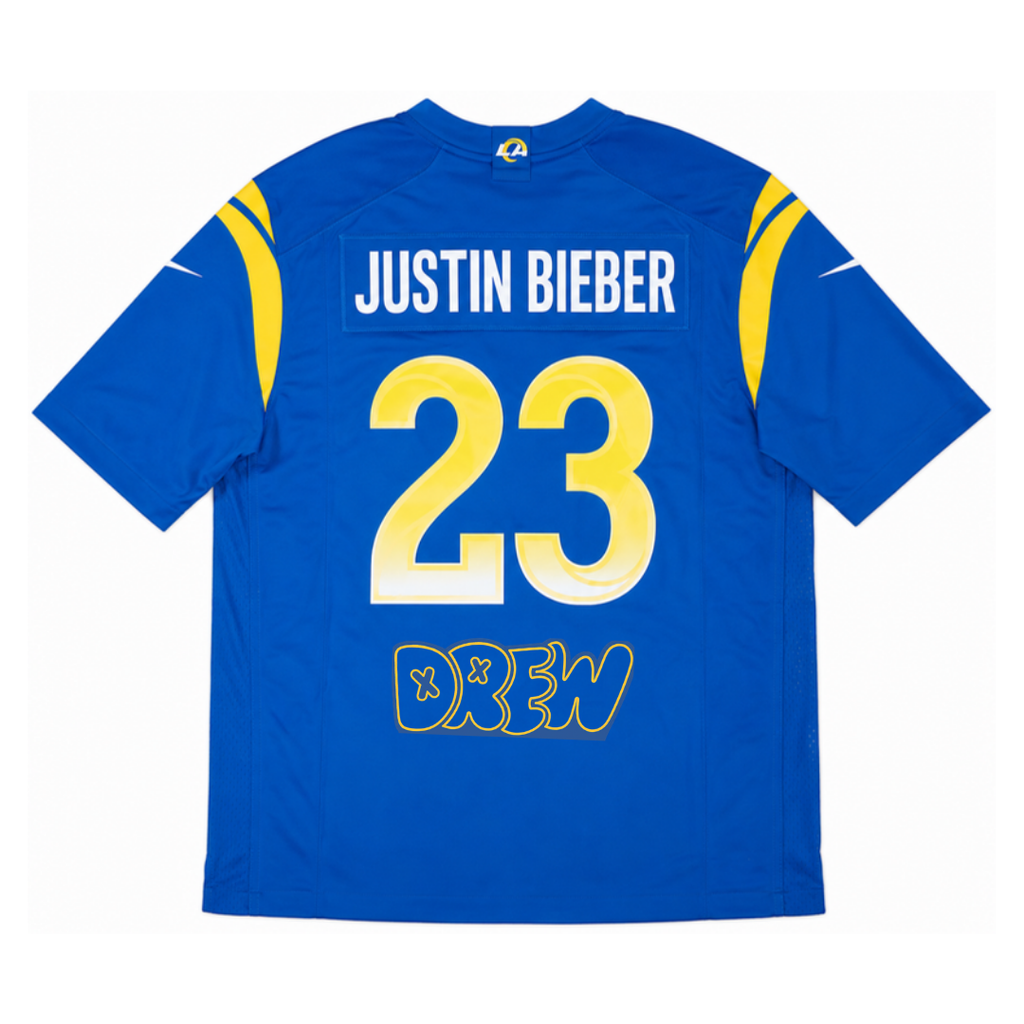 Jersey "Justin Bieber x Rams - Drew" - vista trasera