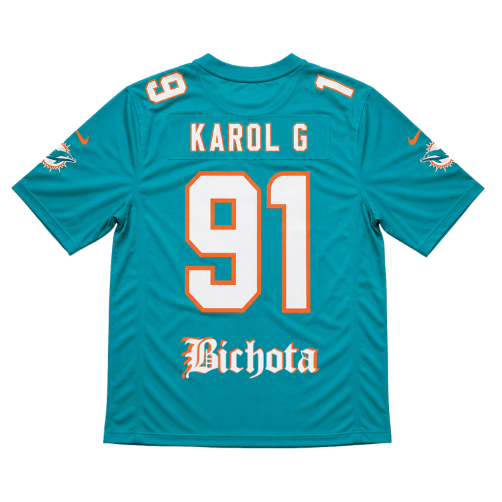Jersey "Karol G x Dolphins - Bichota" - vista trasera