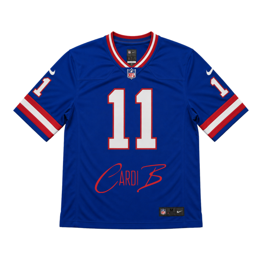 Jersey "Cardi B x Giants" - vista frontal