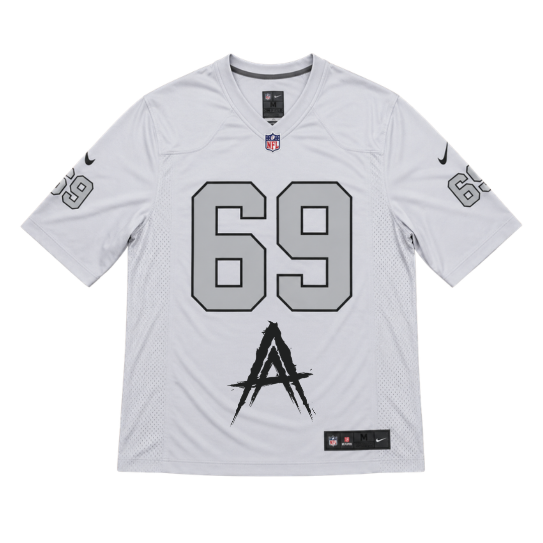 Jersey "Anuel AA x Raiders" - vista frontal
