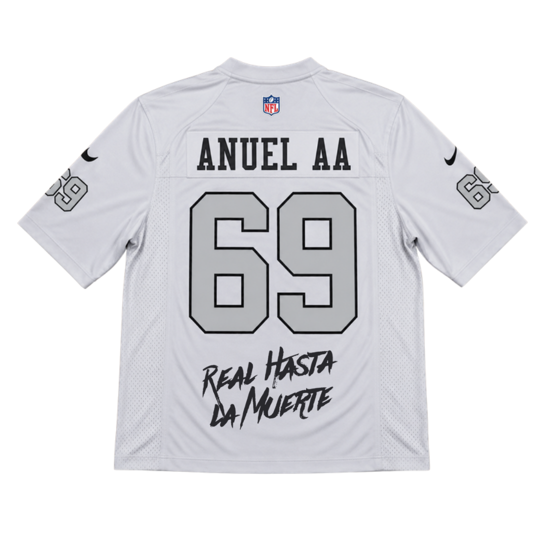 Jersey "Anuel AA x Raiders" - vista trasera